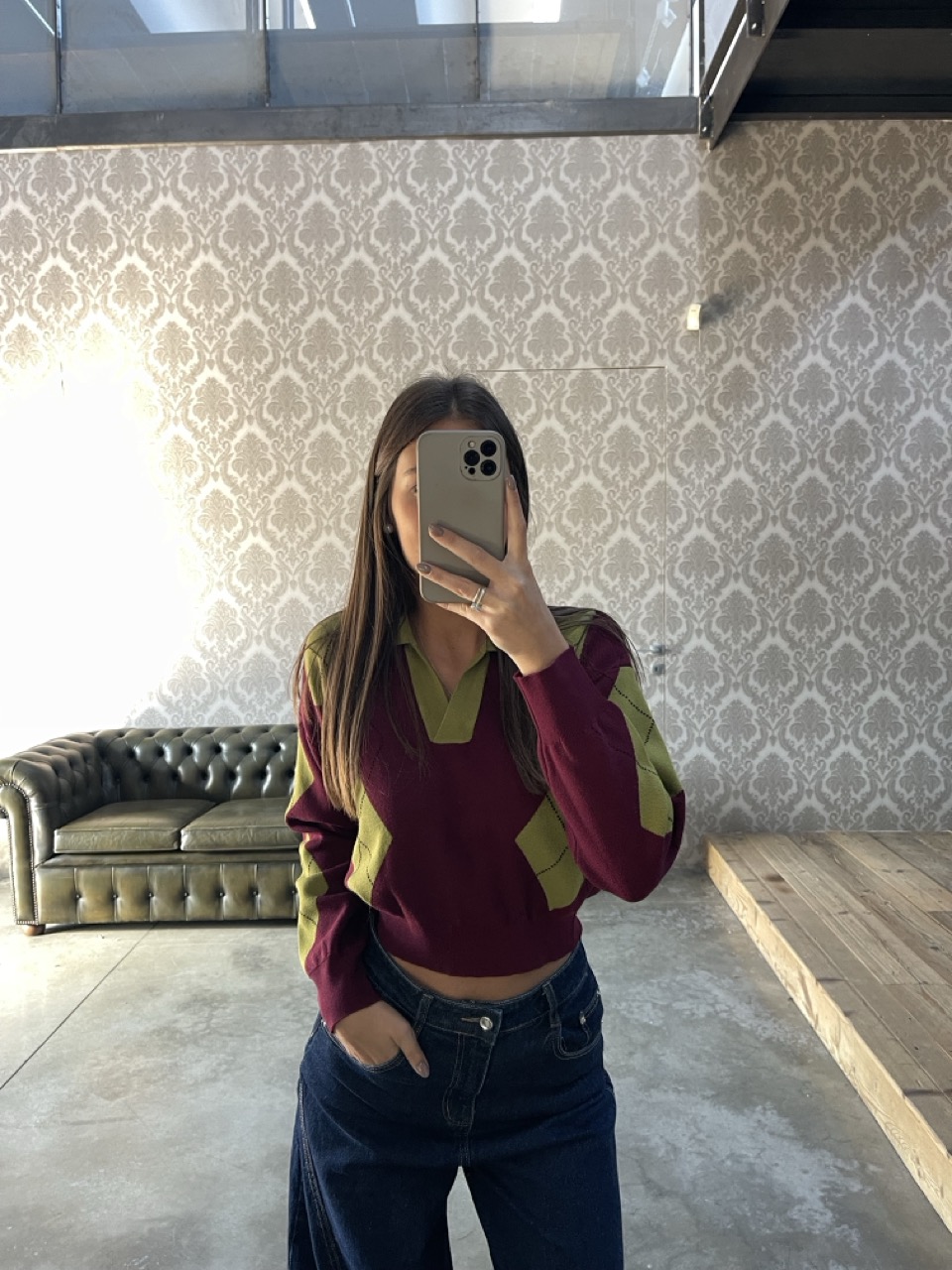 Maglione in fantasia KING KONG QI8LS9