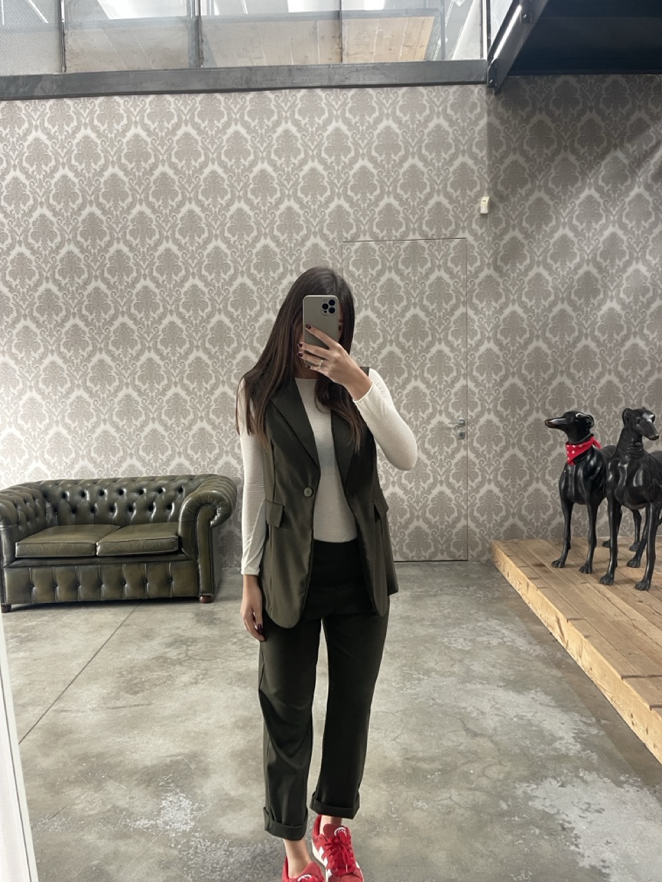 Gilet lungo F711/21VERDE