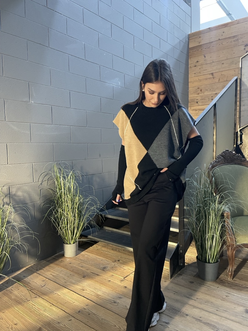 Pantalone a palazzo in punto milano 55128