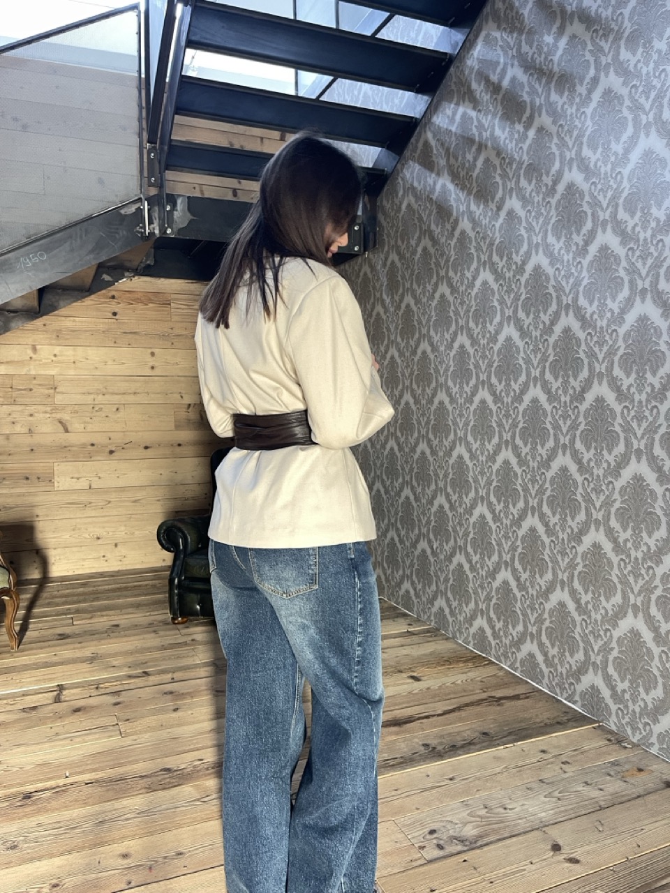 Giacca con cintura SUSY MIX M09591 - immagine 2