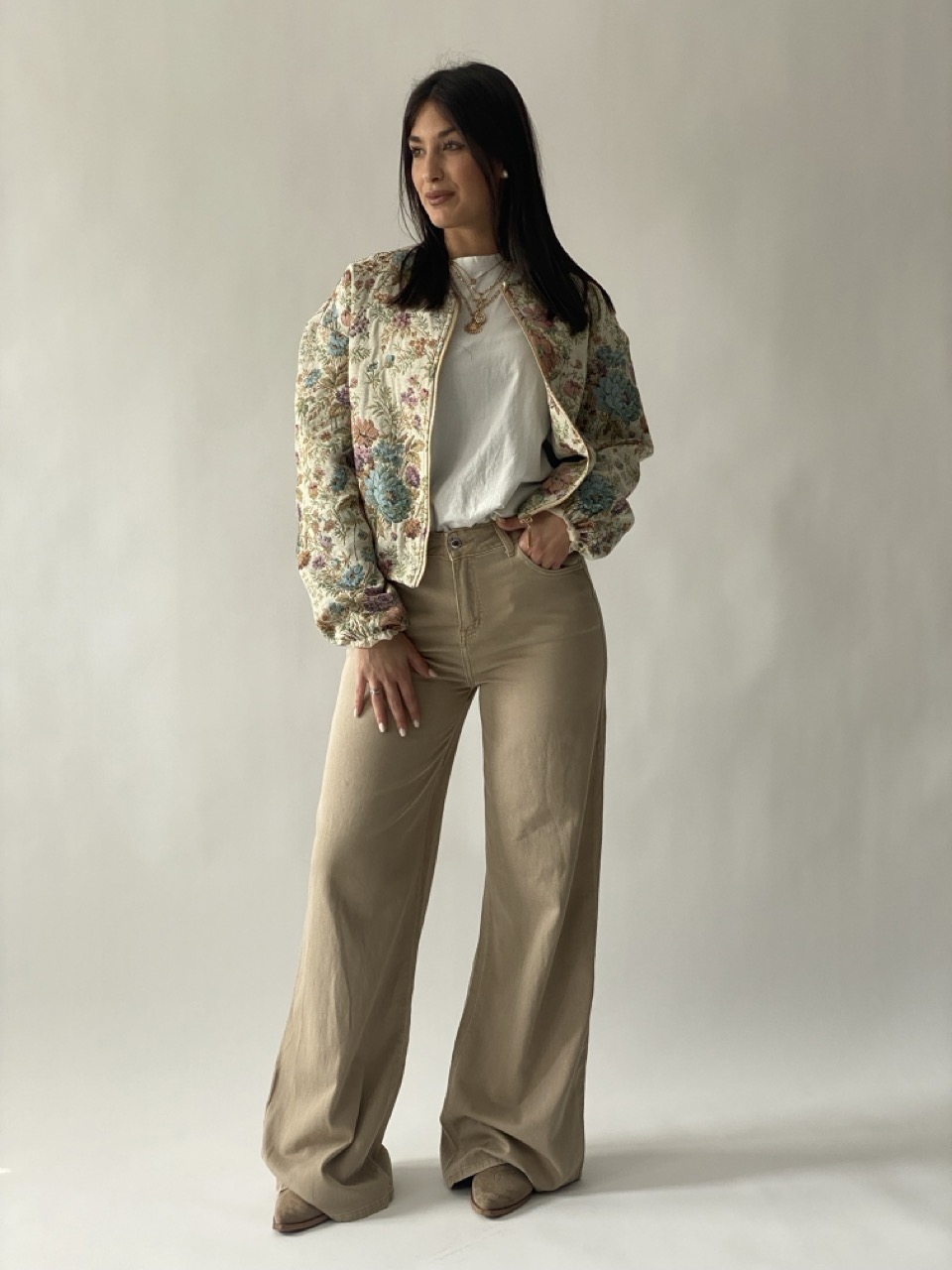 Jeans a palazzo T926