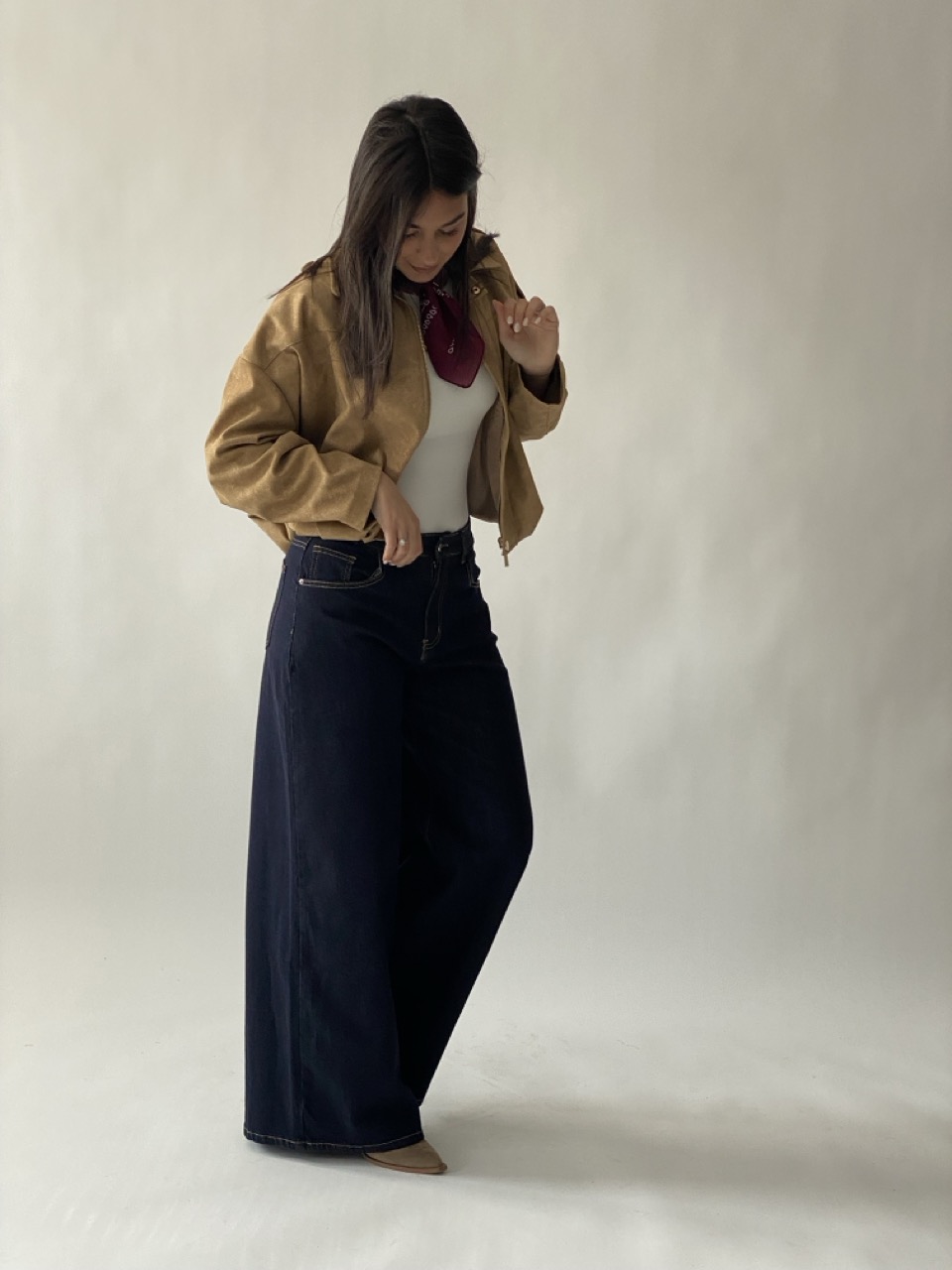 Jeans a palazzo BIG-F32318 - immagine 2