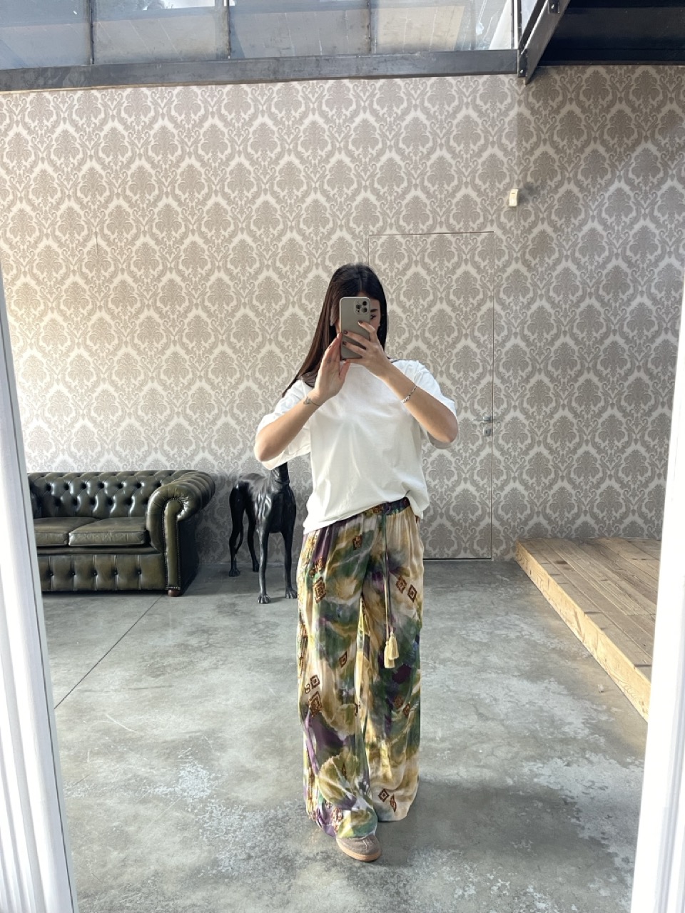 Pantalone in fantasia P535W034A