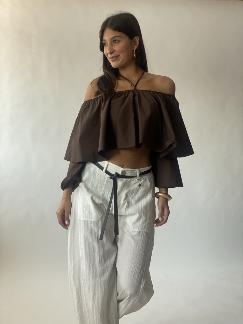 Top con volant SUSY MIX S32381 - immagine 3