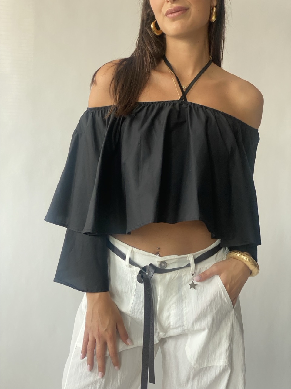 Top con volant SUSY MIX S32381 - immagine 4