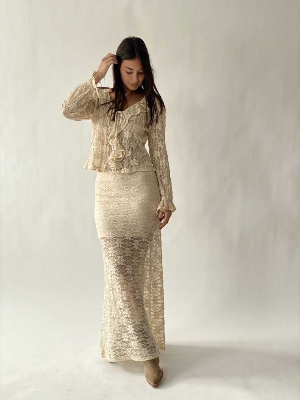 Maglia in pizzo ONLY 15367295 - immagine 2