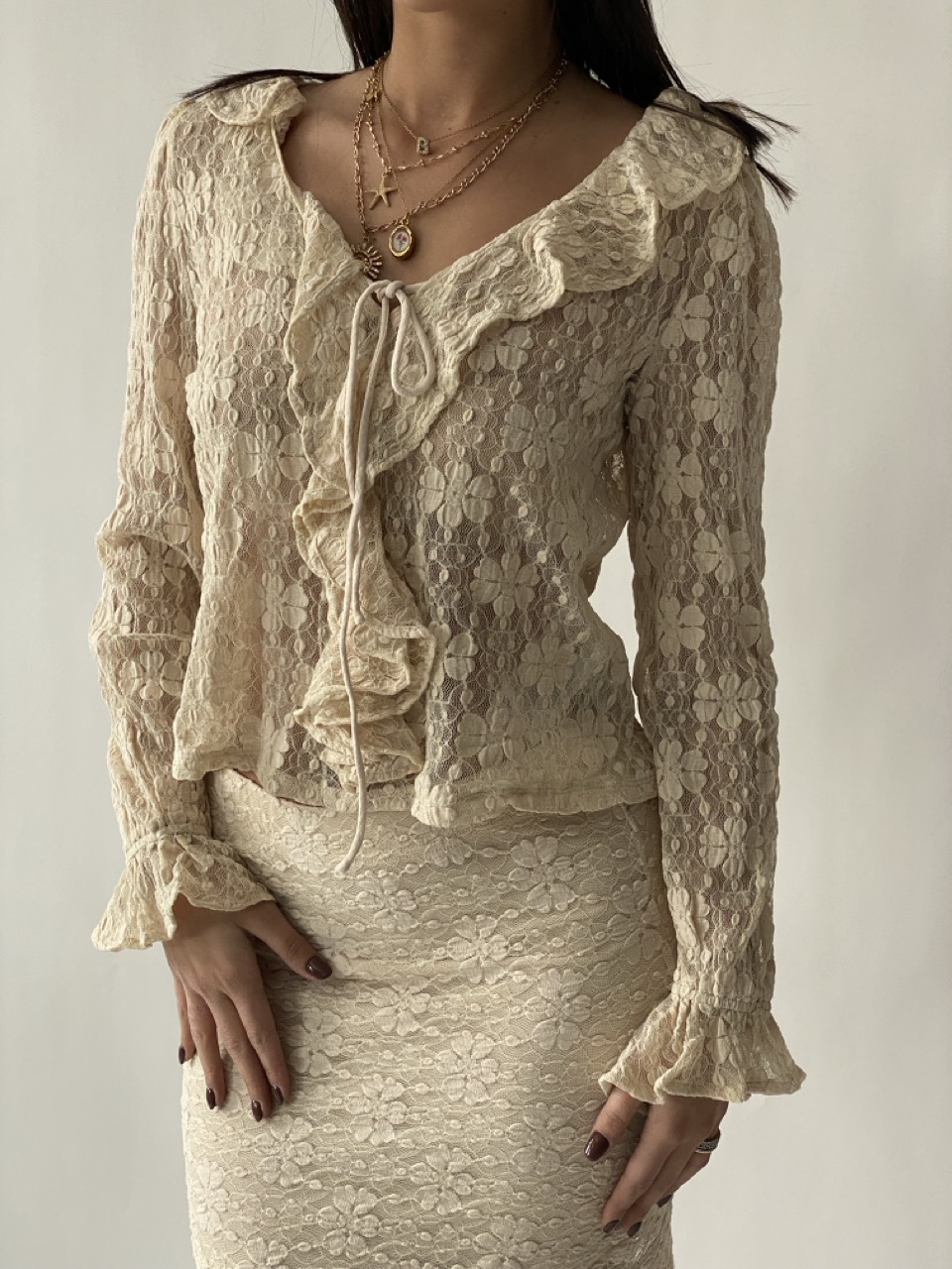 Maglia in pizzo ONLY 15367295