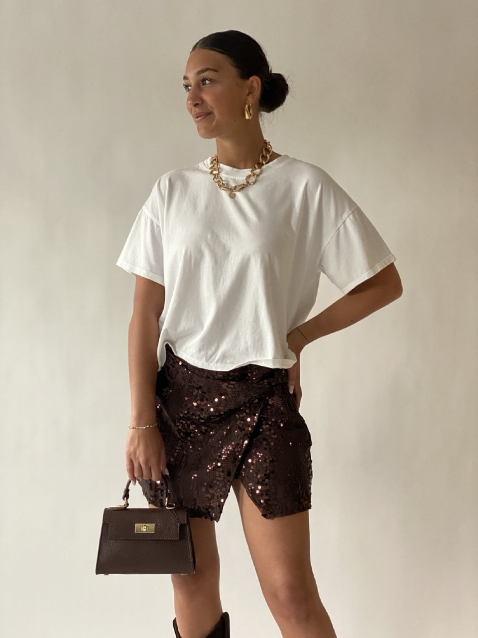 Gonna con paillettes SUSY MIX 26418 - immagine 2