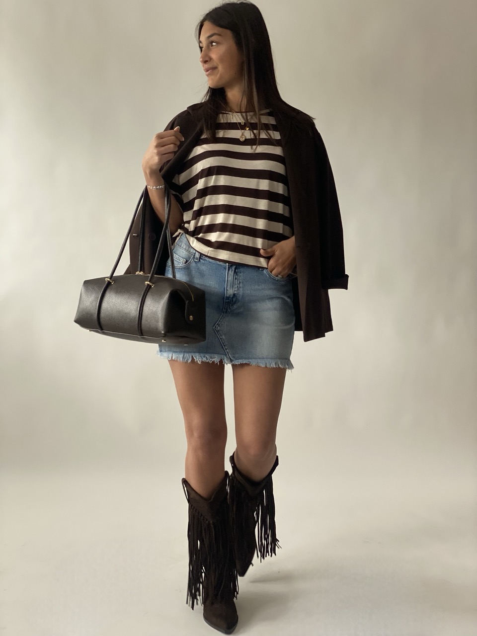 Gonna in denim D331
