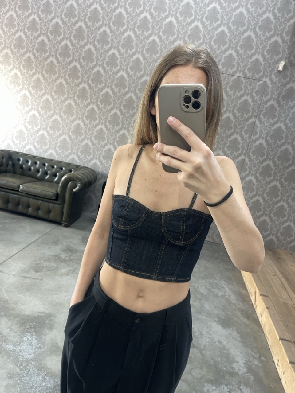 Top in jeans LIU-JO UF3153