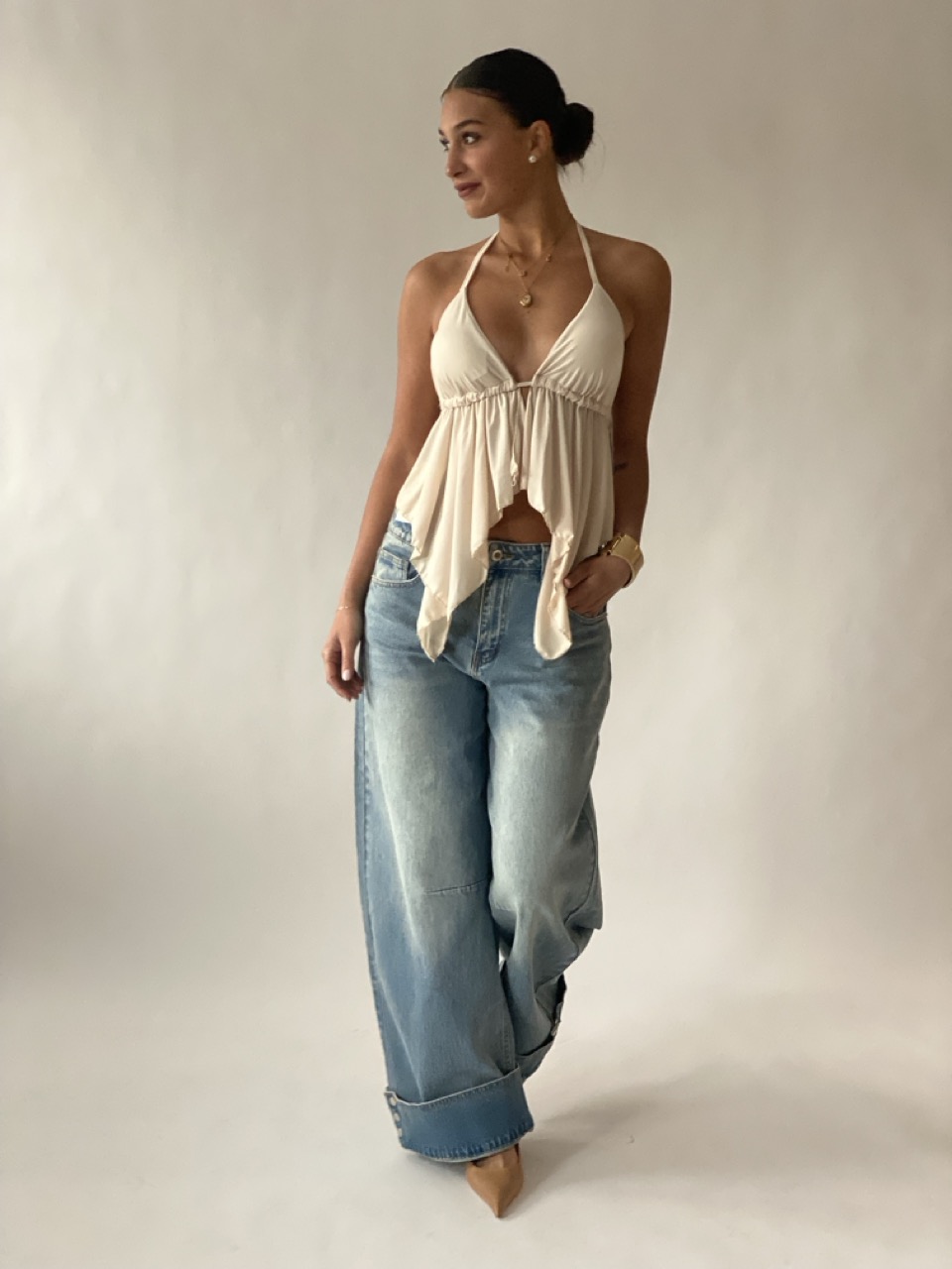 Top con volant 41486