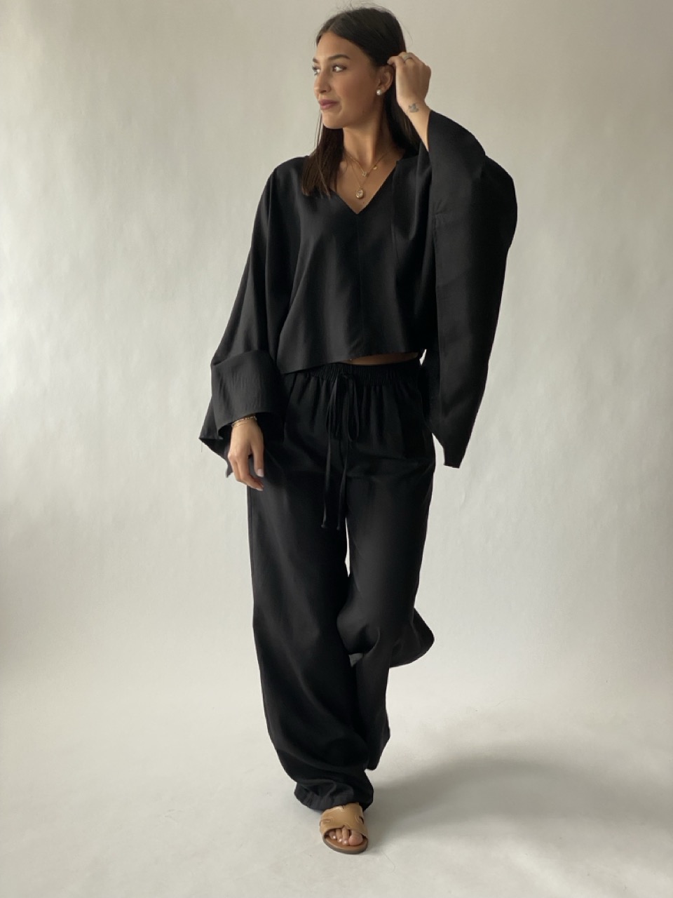 Pantalone a palazzo SUSY MIX PN15981 - immagine 3