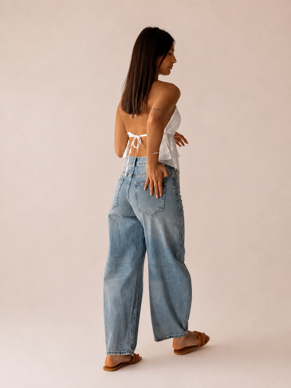 Top in pizzo sangallo 41978 - immagine 2