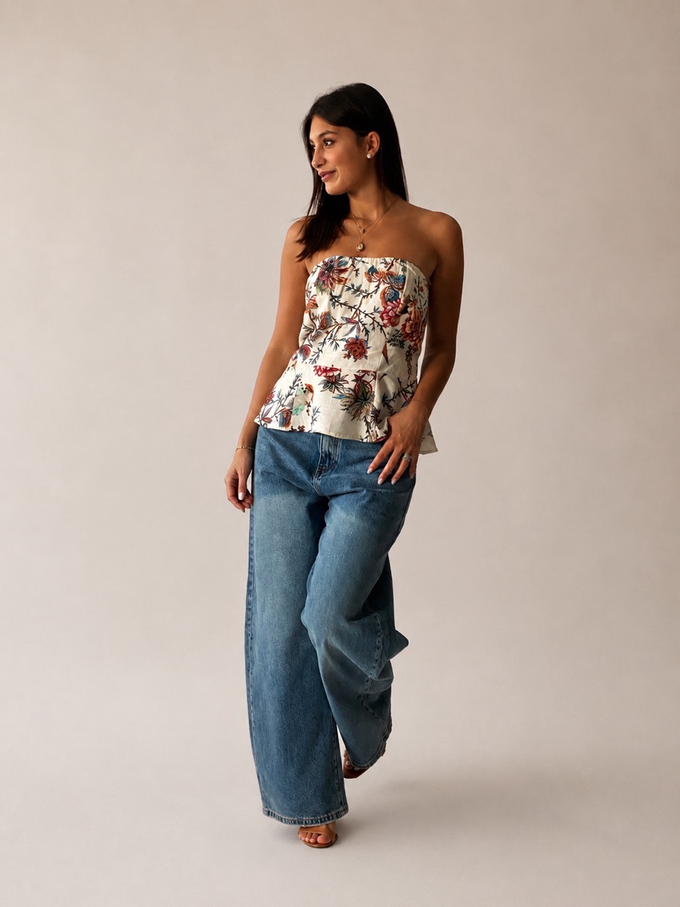 Top fantasia fiori 26501 - immagine 3