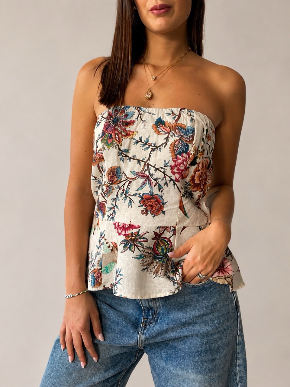 Top fantasia fiori 26501 - immagine 2