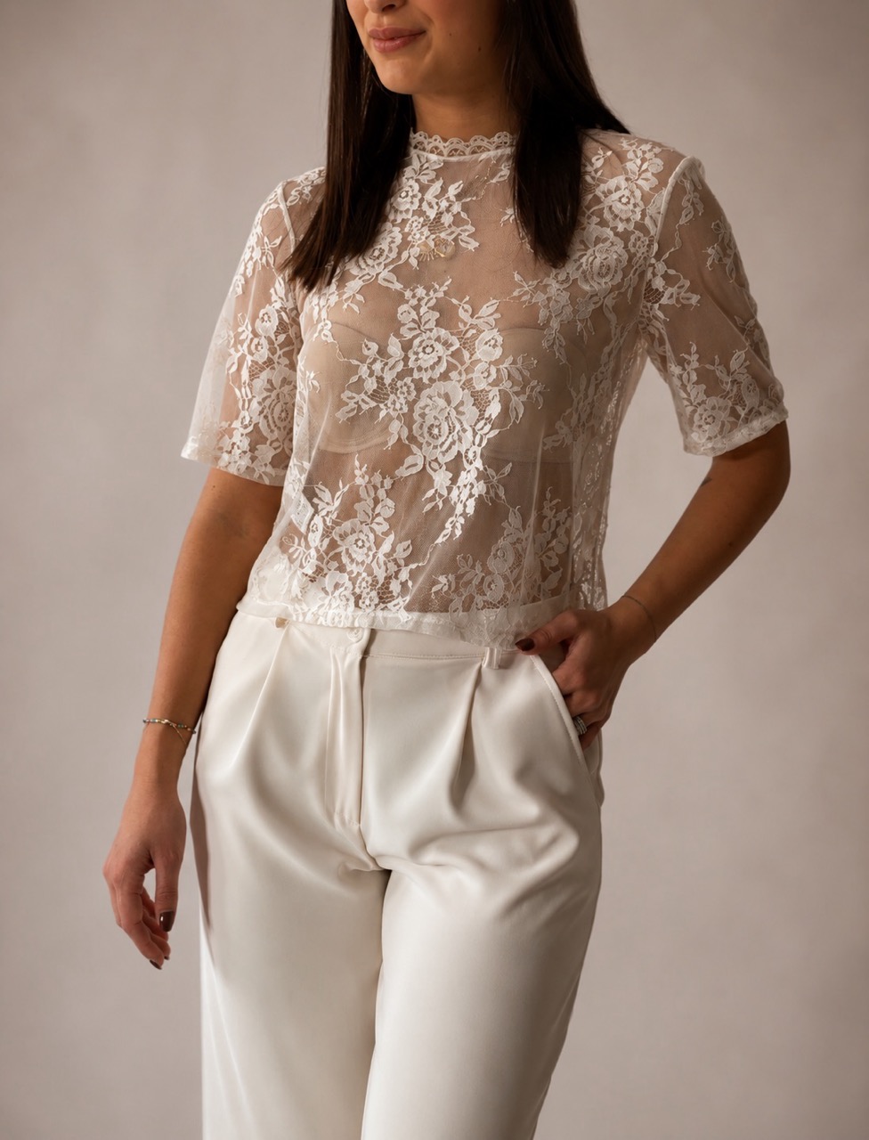 Camicetta in pizzo SUSY MIX PP369T45F217