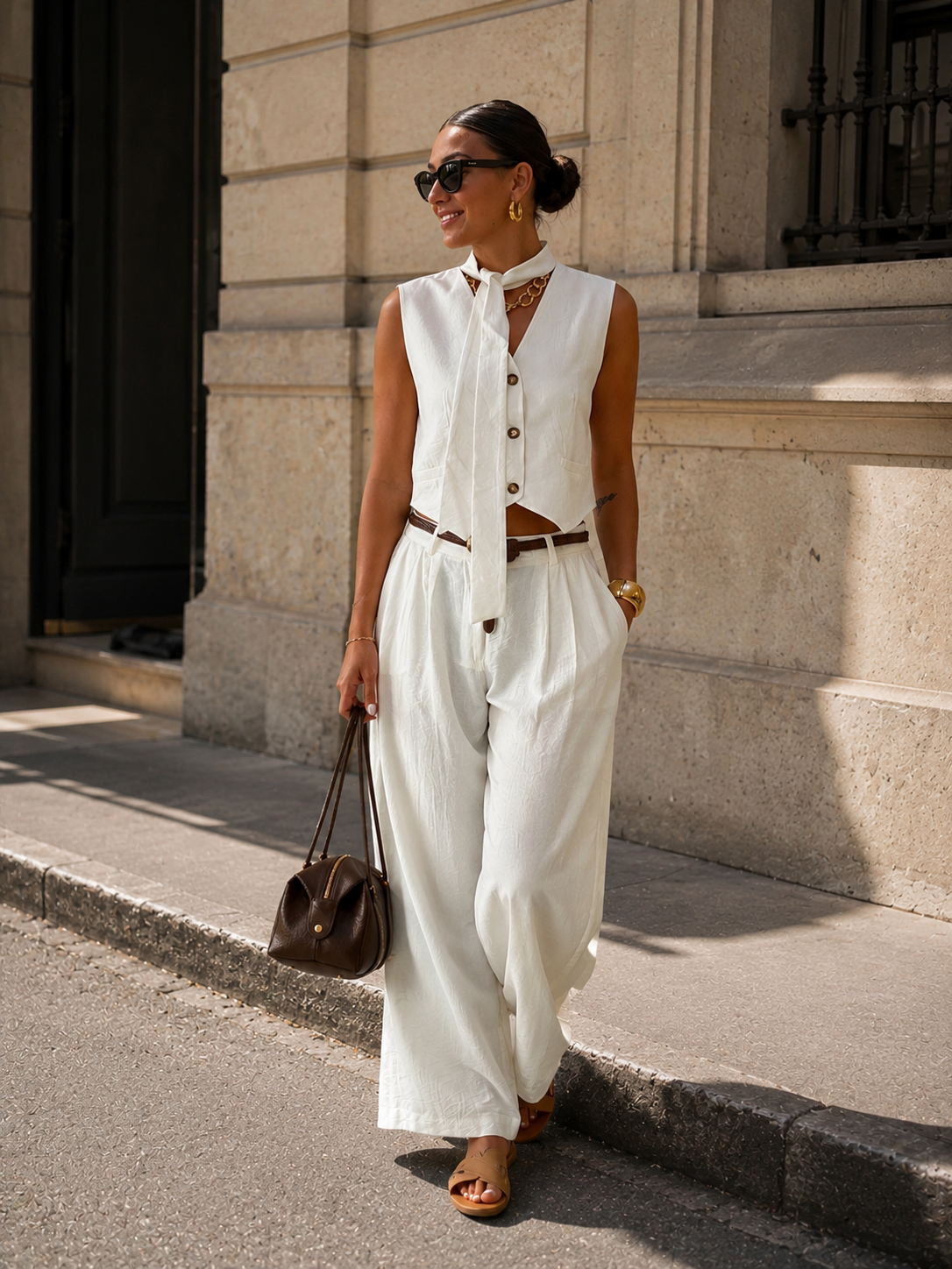 Pantalone modello a palazzo SUSY MIX 10655