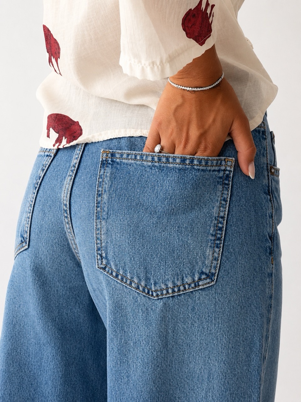 Jeans a palazzo ONLY 15364282 - immagine 4