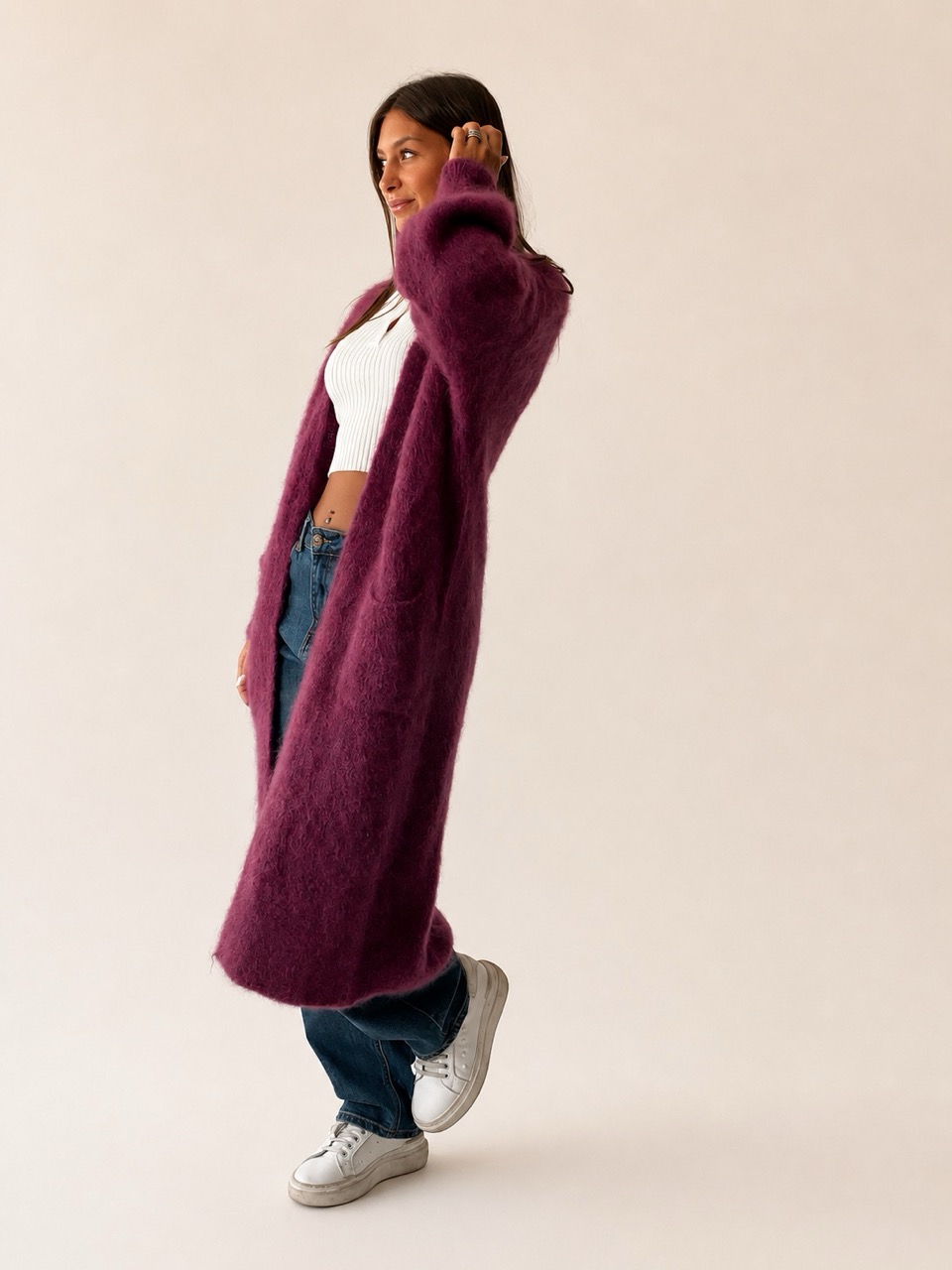 Cardigan lungo 22313 - immagine 2