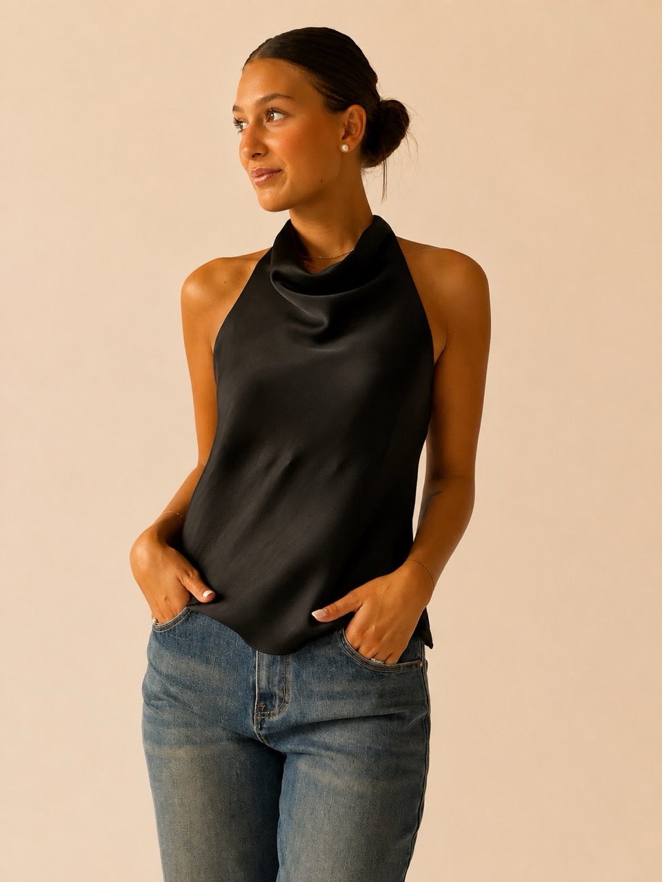Camicetta effetto raso 10986 - immagine 4