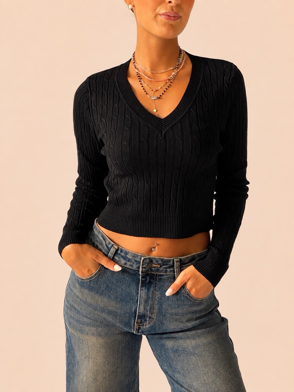 Maglioncino crop DZ93925 - immagine 3