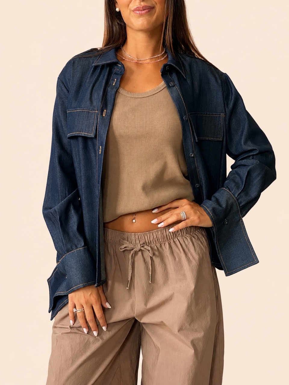 Camicia in denim SOUVENIR M39F0979-PP961
