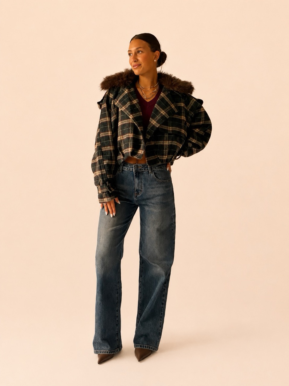 Jeans a palazzo T8003