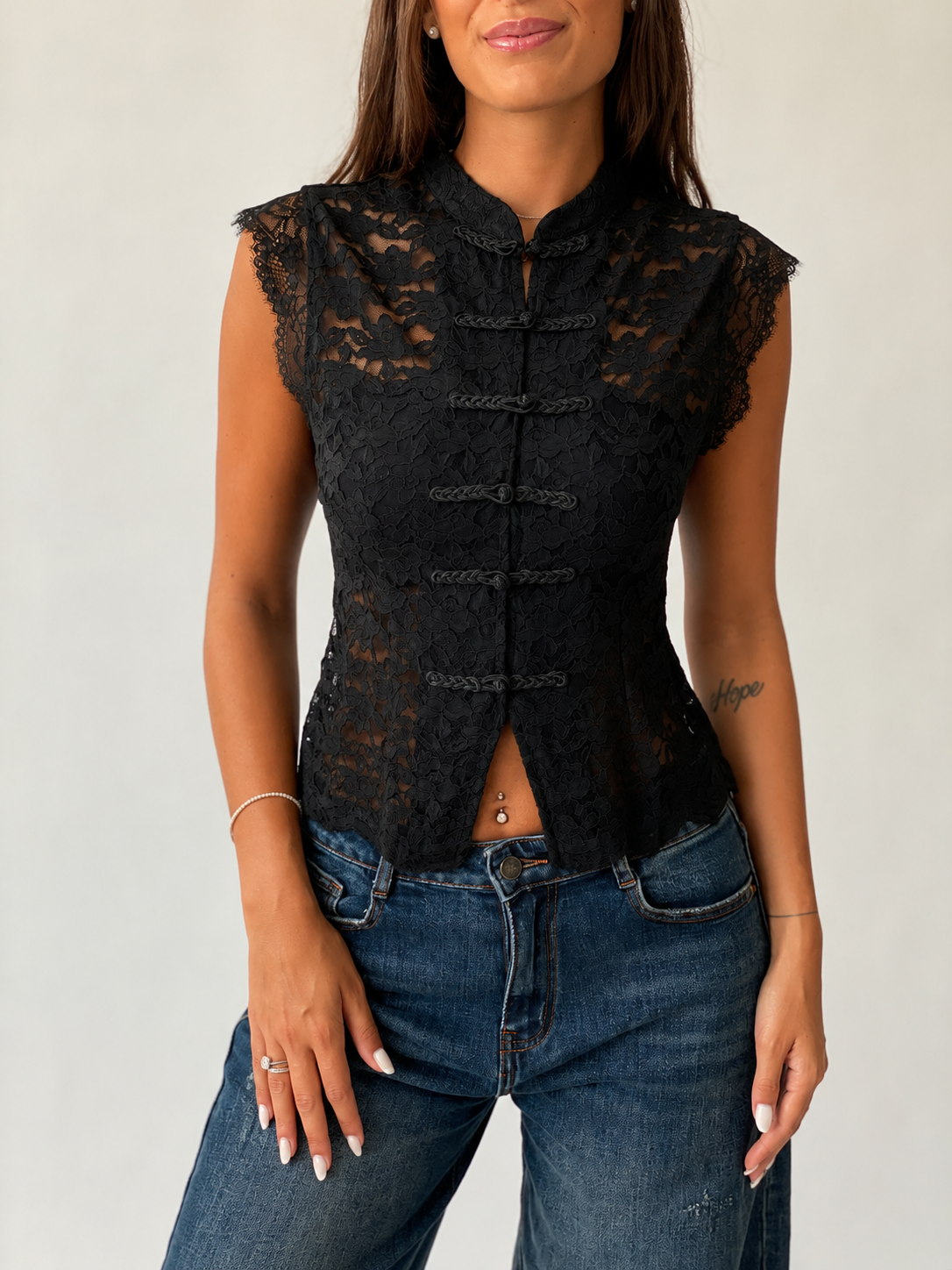 Camicetta in pizzo H70197 - immagine 4