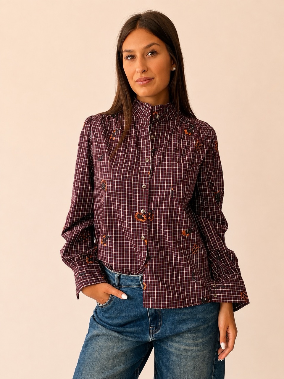 Camicia in fantasia AL1735 - immagine 2