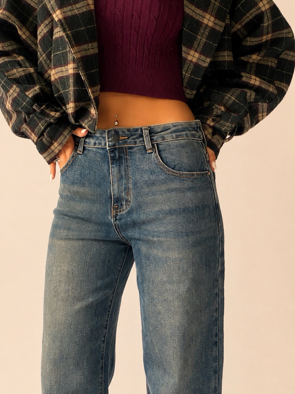 Jeans a palazzo T8003 - immagine 2