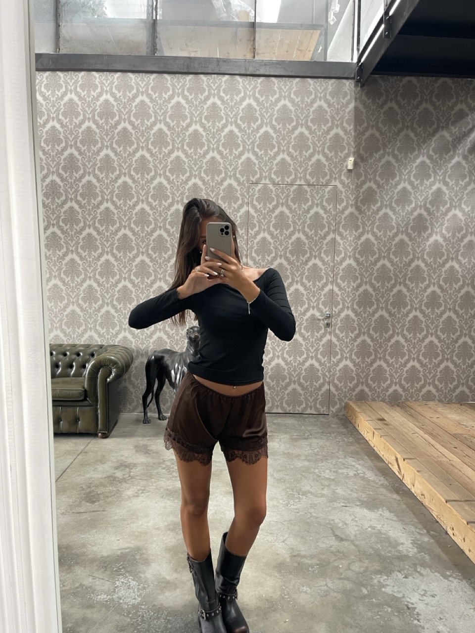 Shorts effetto raso 7920