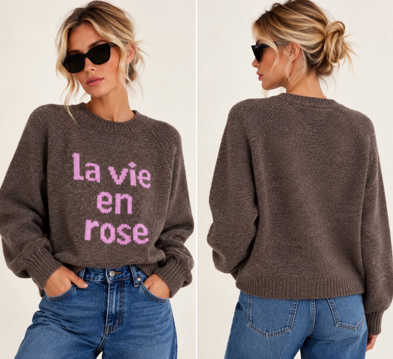 Maglione con scritta ONLY 15378442 - immagine 2