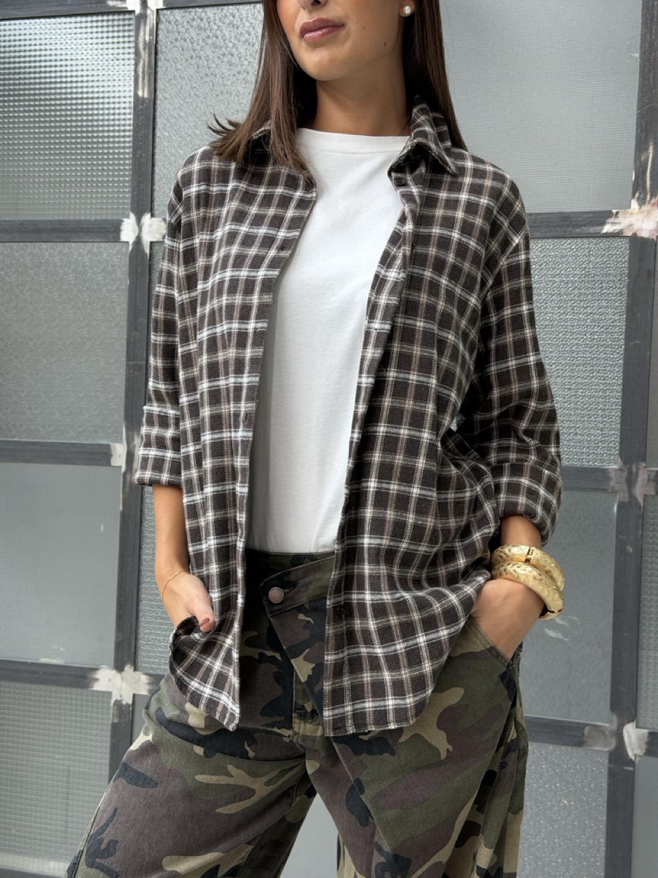 Camicia a quadri 3529R