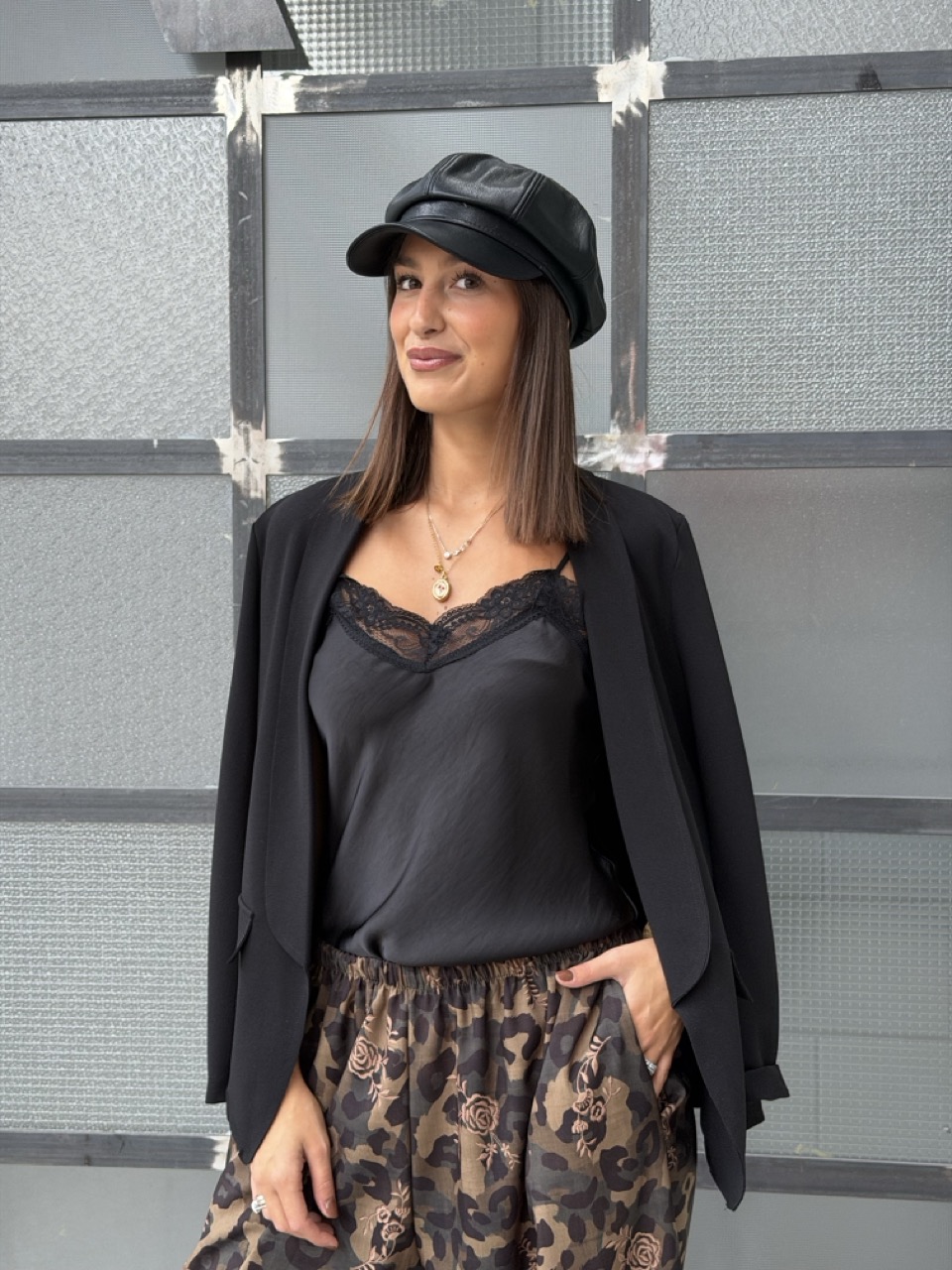 Cappellino in ecopelle BF-7136 - immagine 2