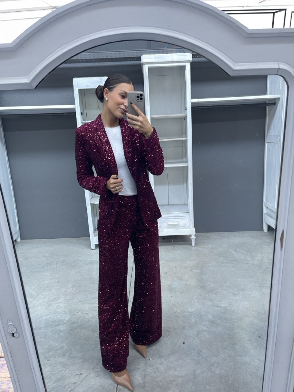 Pantalone con paillettes NANEBI 24406086