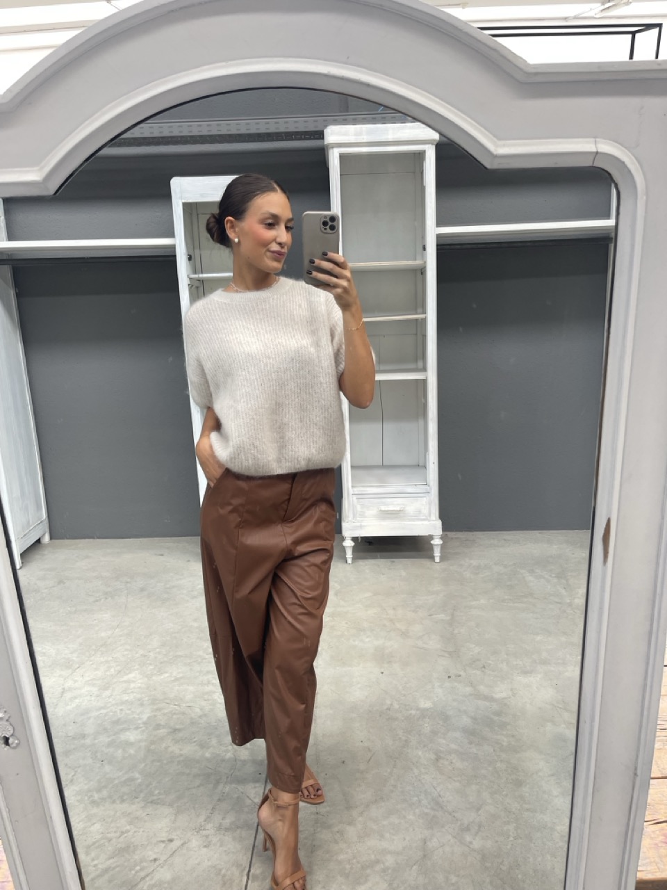 Pantalone in ecopelle NANEBI 10806010