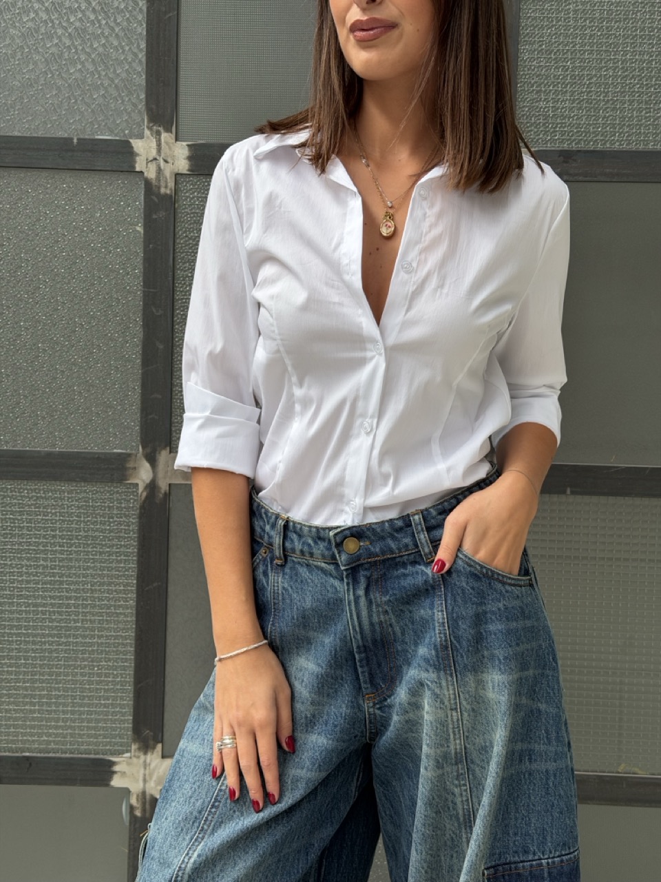 Camicia aderente MI6036