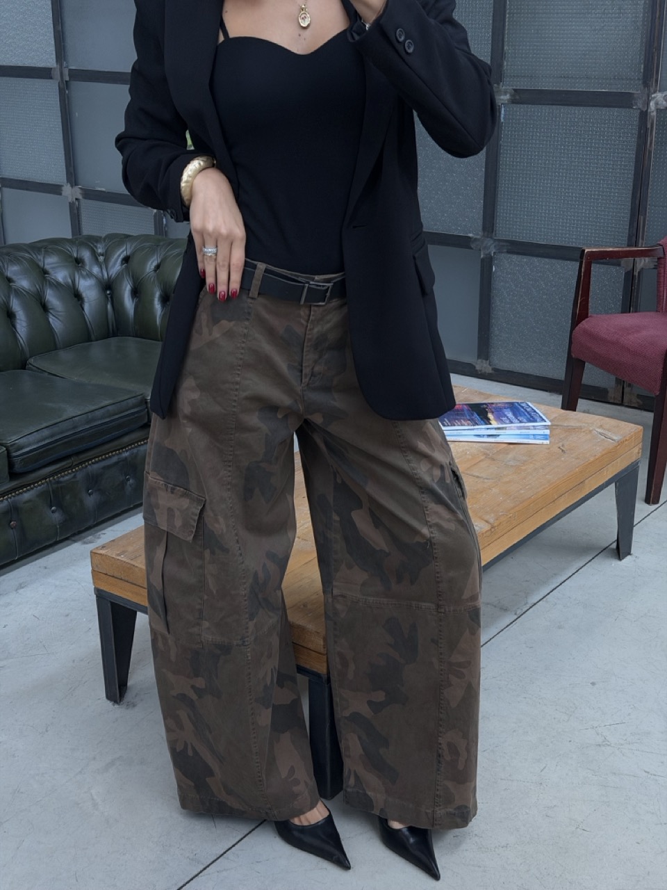Pantalone cargo mimetico SUSY MIX 61437PMIM