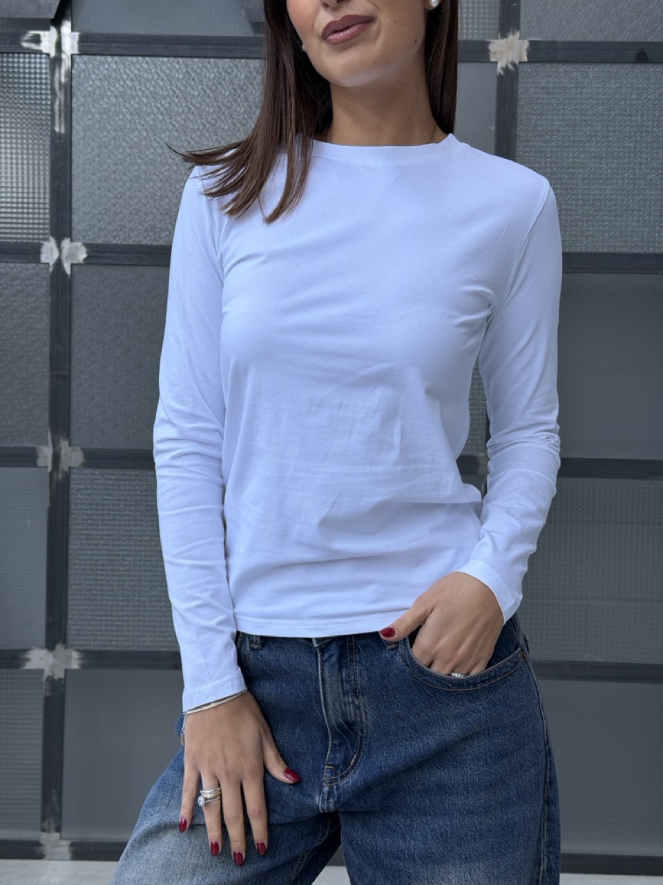Maglietta in maniche lunghe basic GLOW F55449