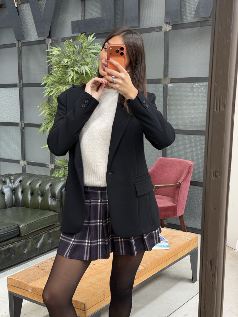 Gonna in fantasia stile college 3311A - immagine 3