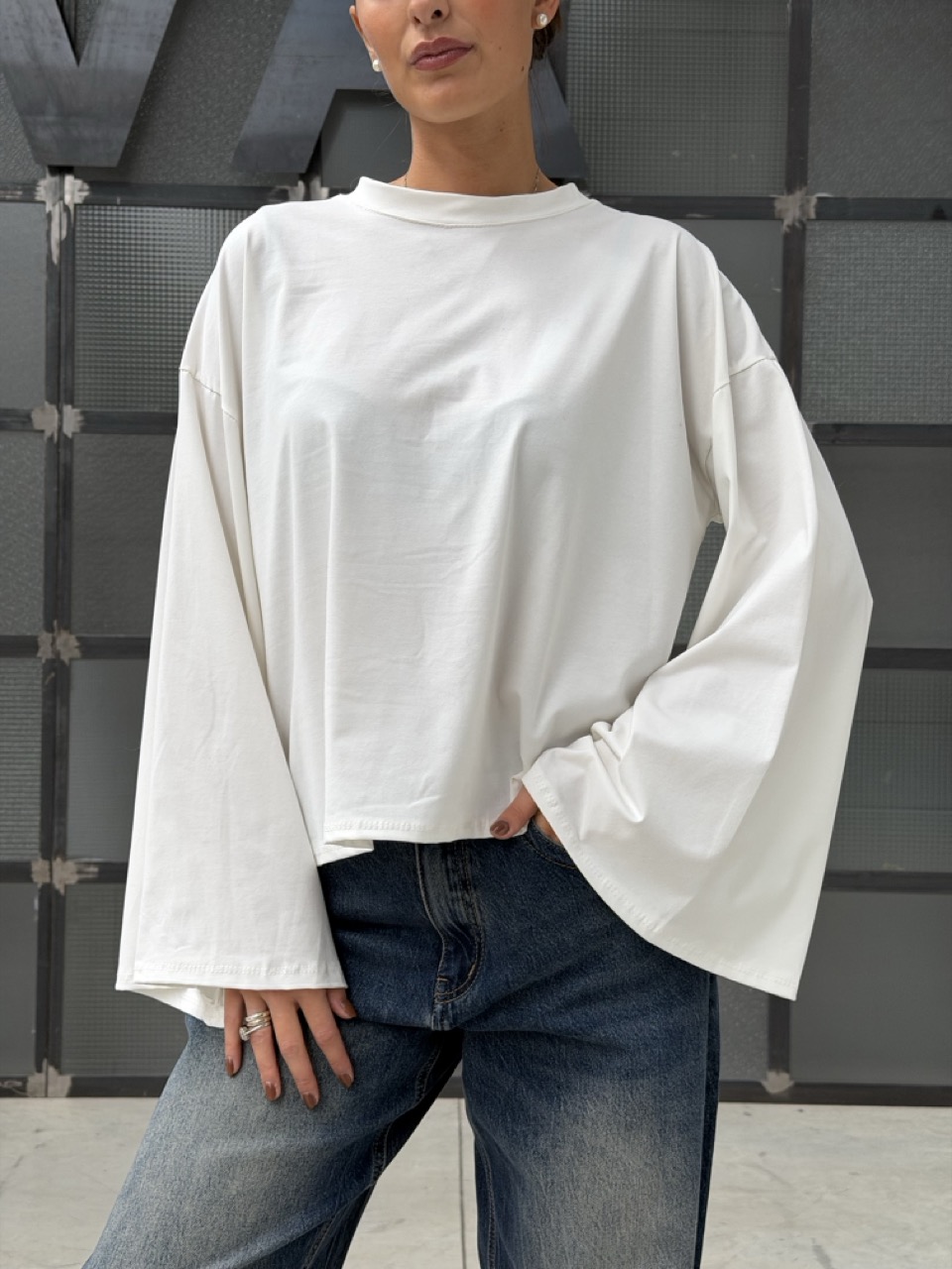 Maglia oversize con maniche ampie BM270 - immagine 4