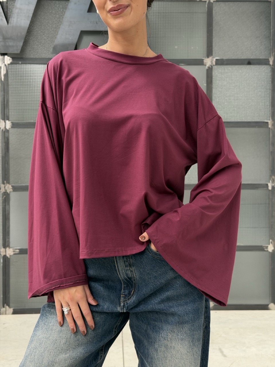 Maglia oversize con maniche ampie BM270 - immagine 3