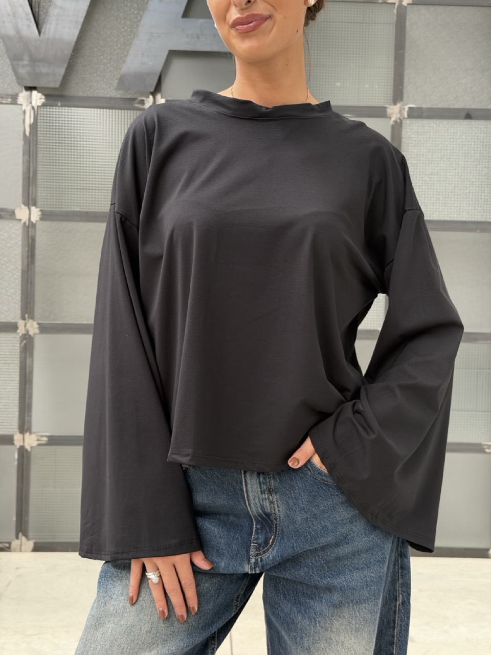 Maglia oversize con maniche ampie BM270 - immagine 2