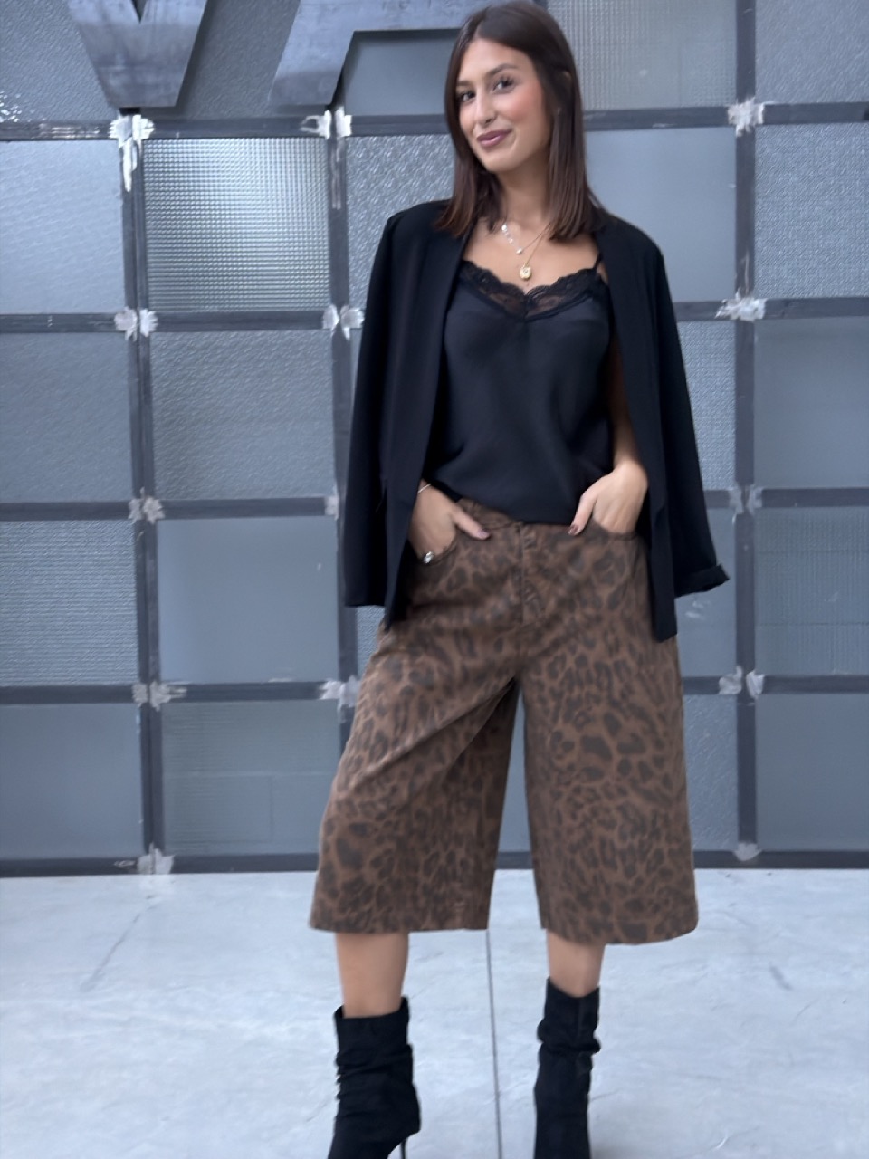 Bermuda in fantasia leopardata SUSY MIX JSUSY130