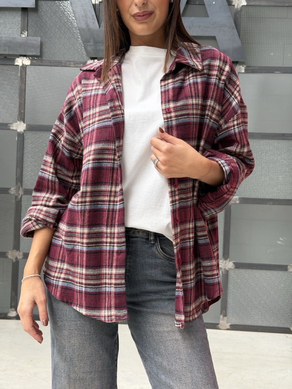Camicia in fantasia a quadri 939233 - immagine 2