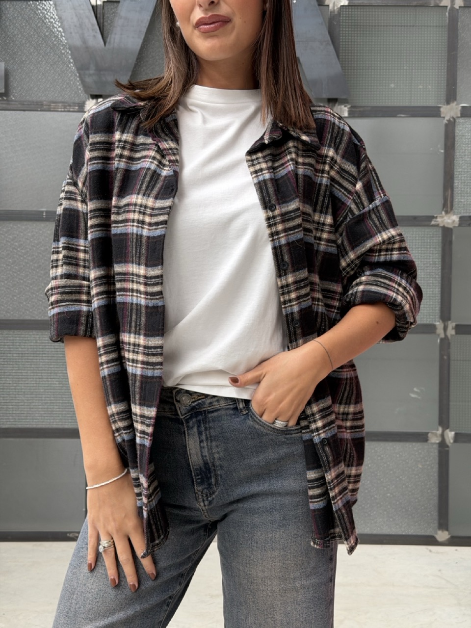 Camicia in fantasia a quadri 939233 - immagine 4