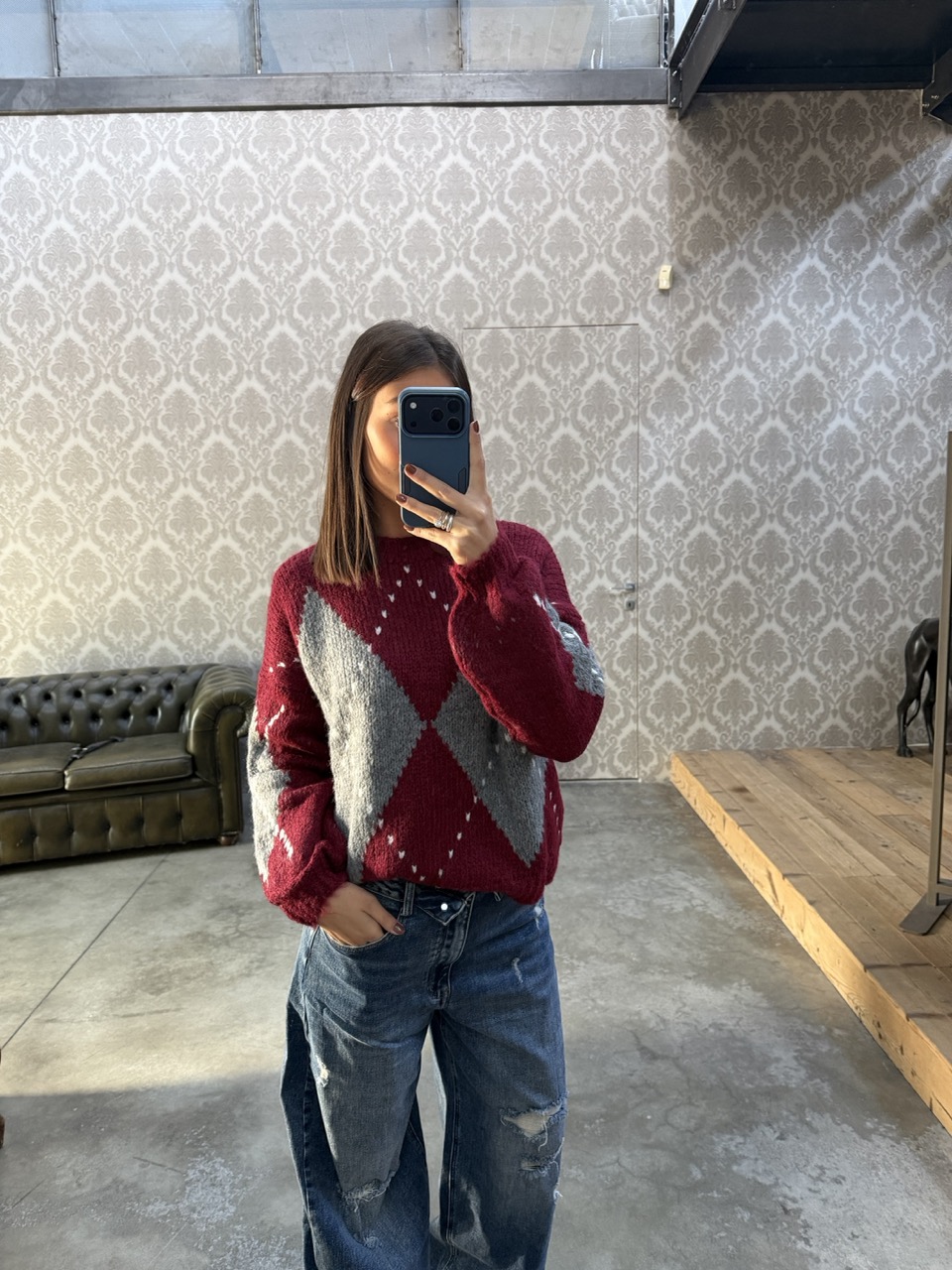 Maglione scacchi 295 - immagine 5